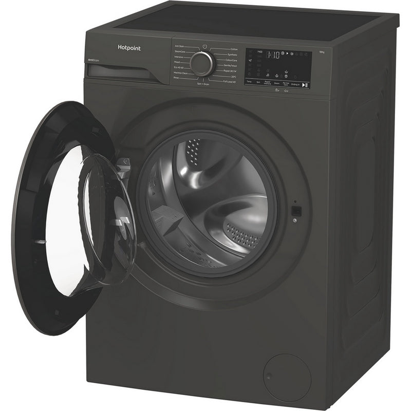 Hotpoint H101GANTISTAIN 10kg 1400 Spin Washing Machine with PetHairCare - Graphite