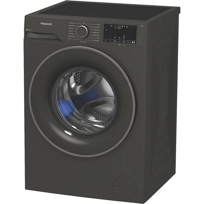 Hotpoint H101GANTISTAIN 10kg 1400 Spin Washing Machine with PetHairCare - Graphite