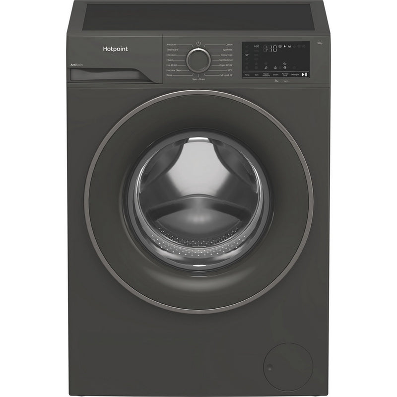 Hotpoint H101GANTISTAIN 10kg 1400 Spin Washing Machine with PetHairCare - Graphite