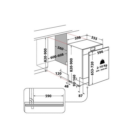 Hotpoint H2IC14BN7A0UK Integrated Dishwasher - 14 Place Settings