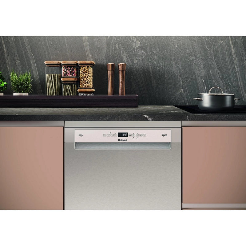 Hotpoint H7FHP43XUK Dishwasher - Inox - 15 Place Settings