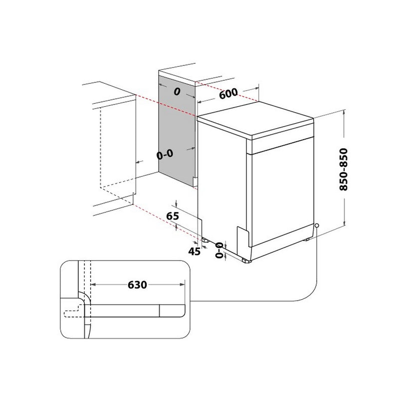 Hotpoint H7FHP43XUK Dishwasher - Inox - 15 Place Settings