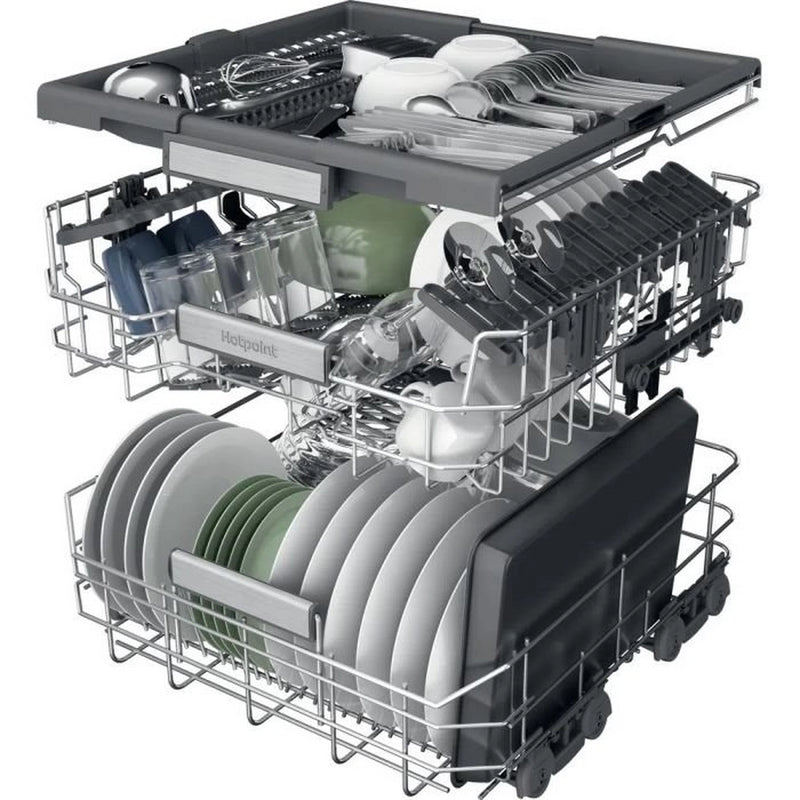 Hotpoint H7FHP43XUK Dishwasher - Inox - 15 Place Settings