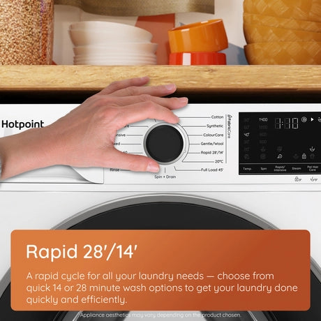 Hotpoint HBWH 93 CARE UK 9kg 1400 spin Washing Machine White