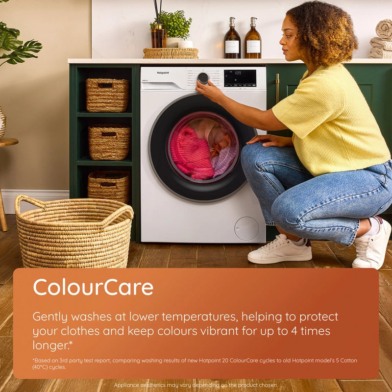 Hotpoint HEV841WUK 8kg 1400 Spin Washing Machine - White