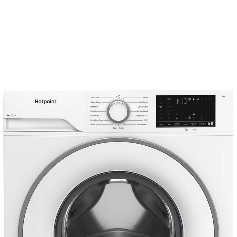 Hotpoint HEV841WUK 8kg 1400 Spin Washing Machine - White