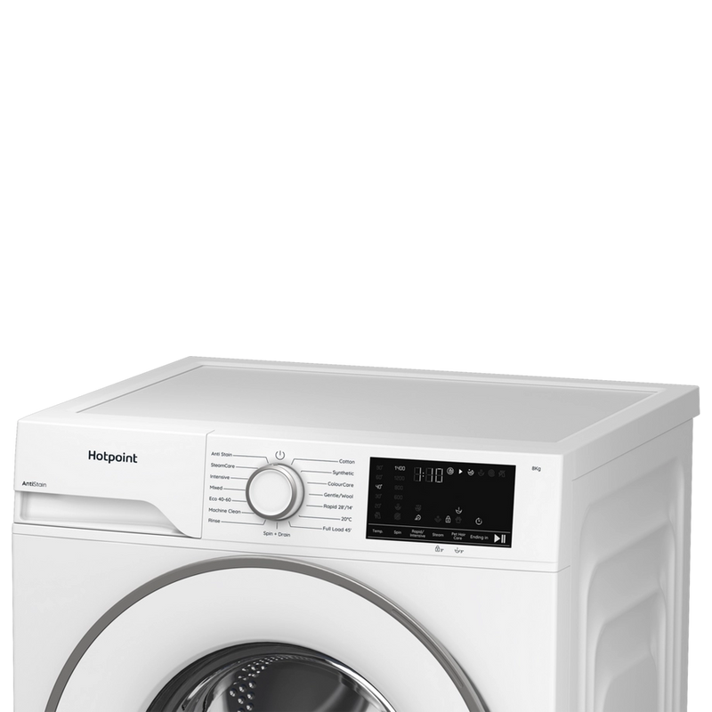 Hotpoint HEV841WUK 8kg 1400 Spin Washing Machine - White