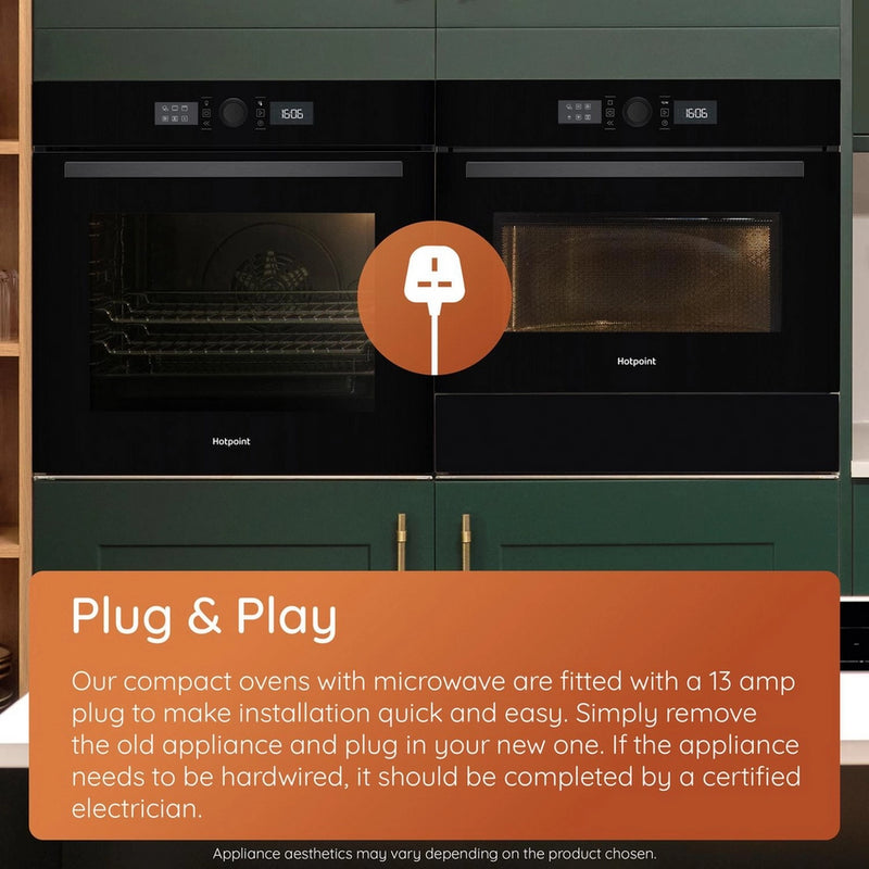 Hotpoint HO278PXUK 60cm Built In Electric Single Oven - Silver