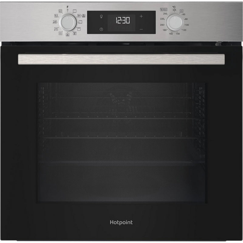 Hotpoint HO278PXUK 60cm Built In Electric Single Oven - Silver
