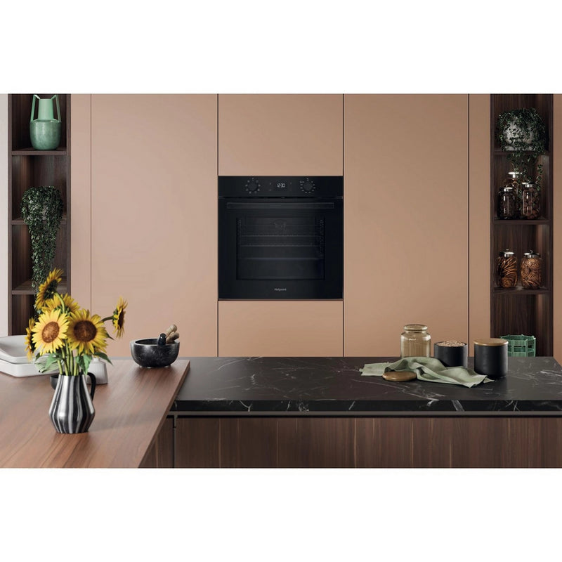 Hotpoint HO455HBUK 60cm Built In Electric Single Oven - Black