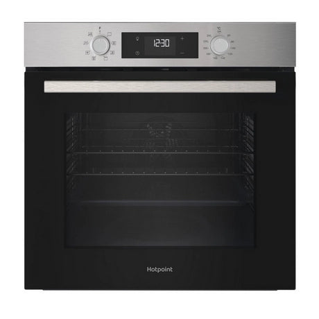 Hotpoint HOEU25CZXUK 59.5cm Built In Electric Single Oven - Stainless Steel