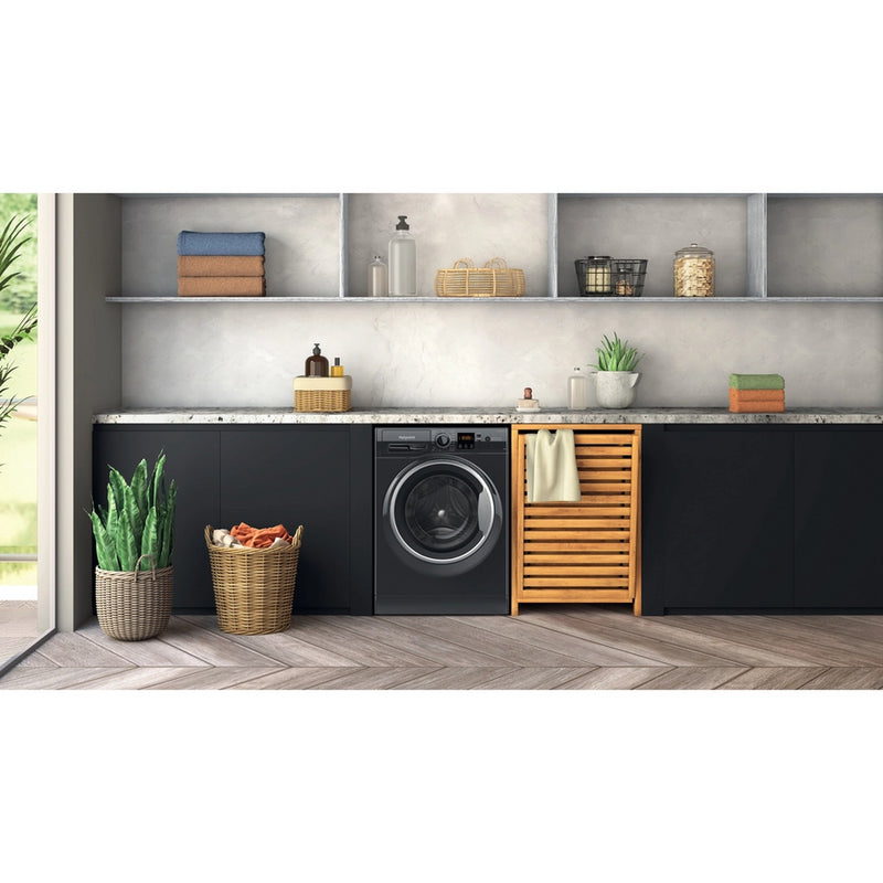 Hotpoint NSWF946BSUK 9kg 1400 Spin Washing Machine - Black