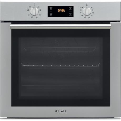 Hotpoint SAEU4544TCIX 59.5cm Built In Electric Single Oven - Inox