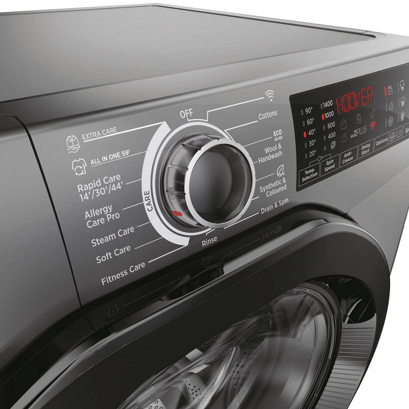 Hoover H3WPS496TAMBR68 9kg 1400 Spin Washing Machine - Graphite