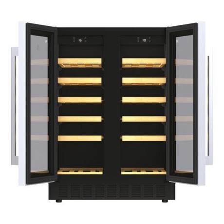 Hoover 38 Bottle Capacity Dual Zone Wine Cooler - Black - Bonus Superstore
