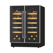 Hoover 38 Bottle Capacity Dual Zone Wine Cooler - Black - Bonus Superstore