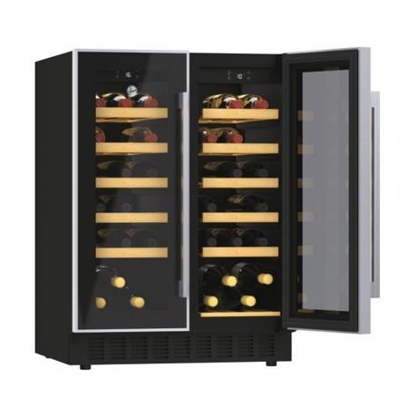 Hoover 38 Bottle Capacity Dual Zone Wine Cooler - Black - Bonus Superstore