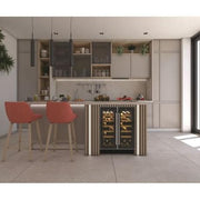 Hoover 38 Bottle Capacity Dual Zone Wine Cooler - Black - Bonus Superstore