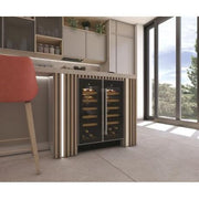Hoover 38 Bottle Capacity Dual Zone Wine Cooler - Black - Bonus Superstore