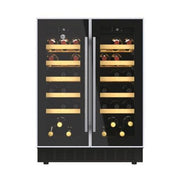 Hoover 38 Bottle Capacity Dual Zone Wine Cooler - Black - Bonus Superstore