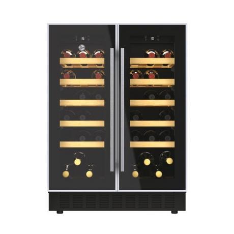 Hoover 38 Bottle Capacity Dual Zone Wine Cooler - Black - Bonus Superstore