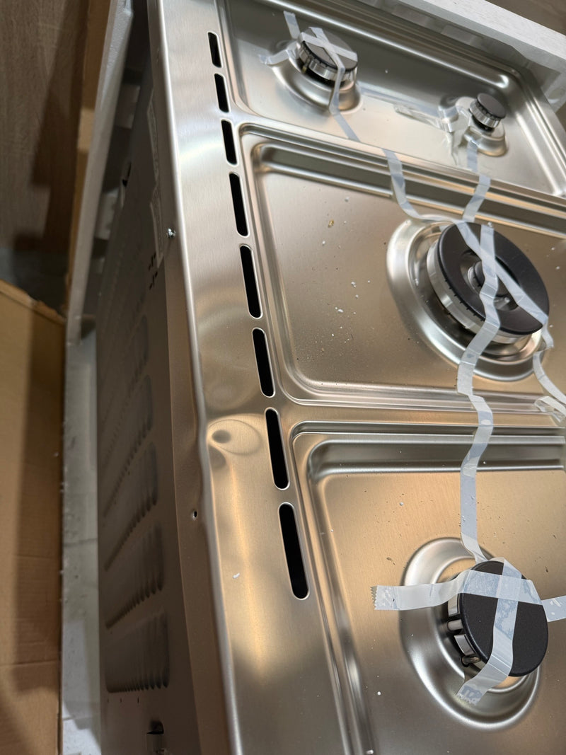 Kenwood CK 406 SL Twin Cavity Dual Fuel Range Cookers 90 cm in Slate Grey & Stainless Steel