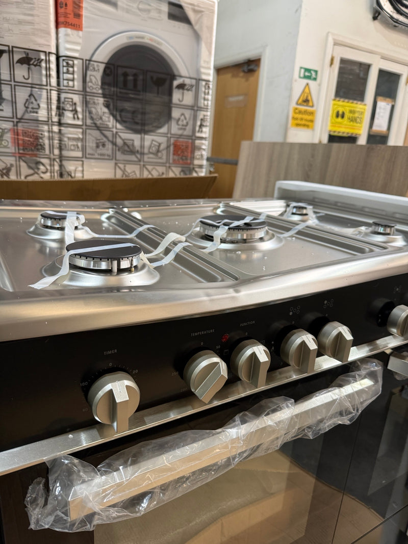 Kenwood CK 406 SL Twin Cavity Dual Fuel Range Cookers 90 cm in Slate Grey & Stainless Steel