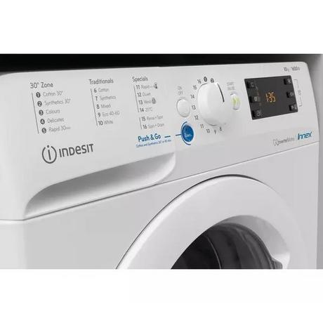 Indesit BWE91496XWUKN Freestanding 9kg 1400 Rpm washing machine - Bonus Superstore