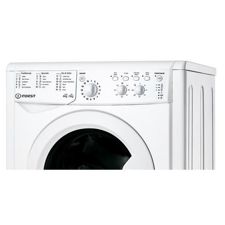Indesit IWDC65125UKN 6kg/5kg 1200 Spin Washer Dryer - White