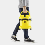 Karcher WD2PLUS Wet & Dry Vacuum Cleaner - Yellow - Bonus Superstore