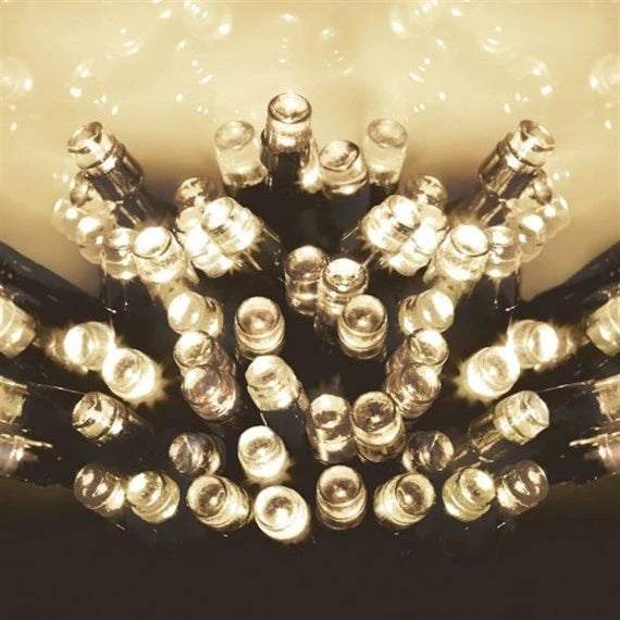 Premier LB112383WW 100 Warm White LED Battery Operated Christmas Lights with Timer