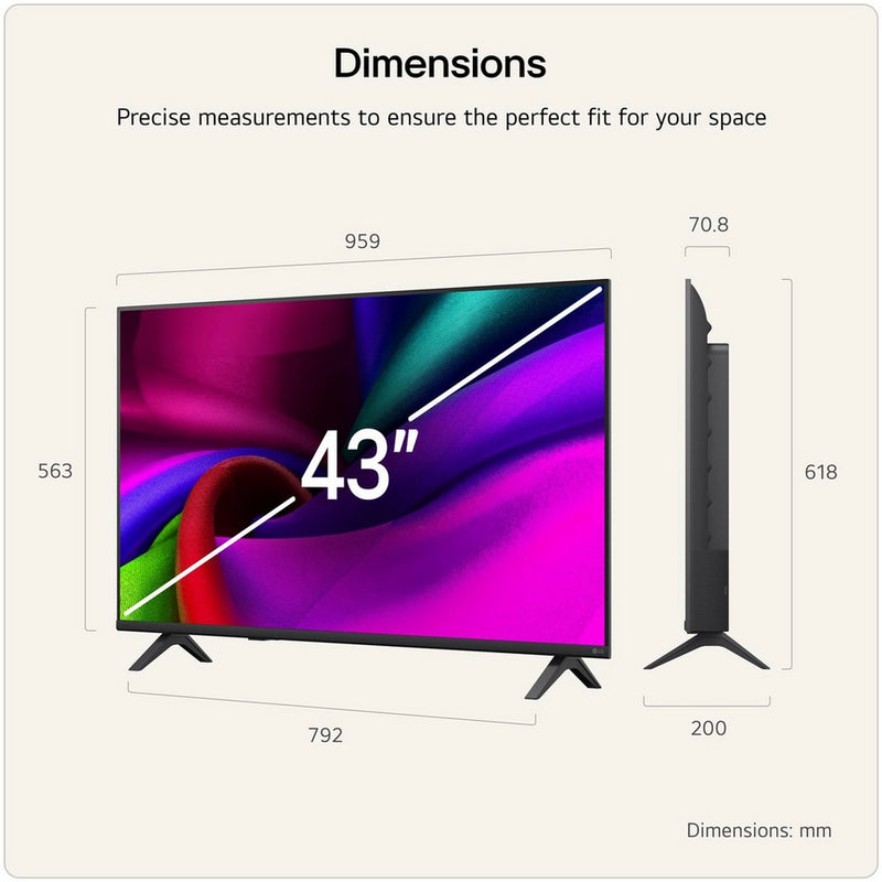 LG 43NU900B6LA.AEK 43" 4K UHD NANO AI Smart TV