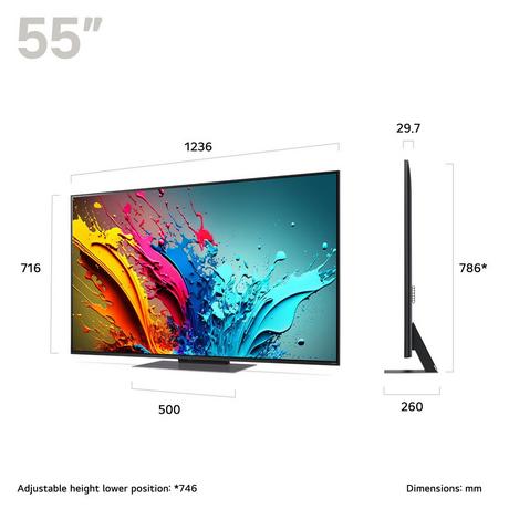 LG 55QNED87T6A.AEK 55" 4K Smart TV - Essence Graphite