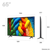 LG 65NANO80A6B.AEK 65" 4K Ultra HD Nanocell Smart TV - Bonus Superstore
