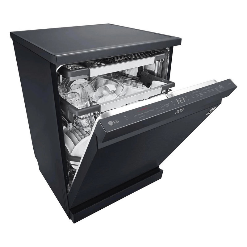 LG TrueSteam QuadWash DF587HMS WiFi Connected Full Size Dishwasher - Matte Black - 14 Place Settings