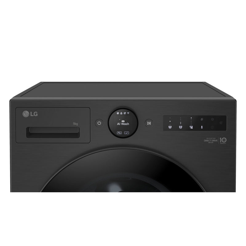 LG F4X7009TBB 9kg 1400 Spin Washing Machine - Black - Bonus Superstore