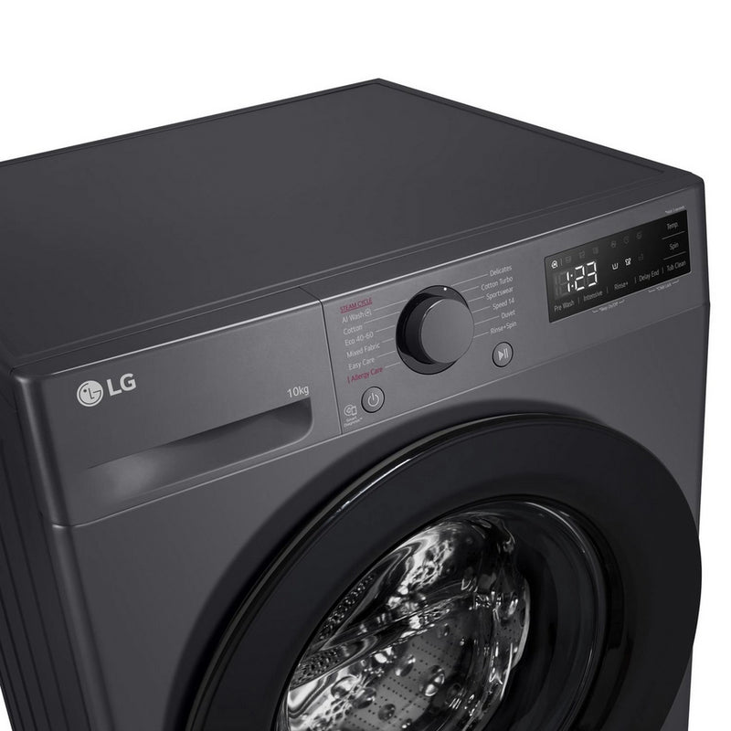 LG F4Y510GBLN1 10kg 1400 Spin Washing Machine - Slate Grey