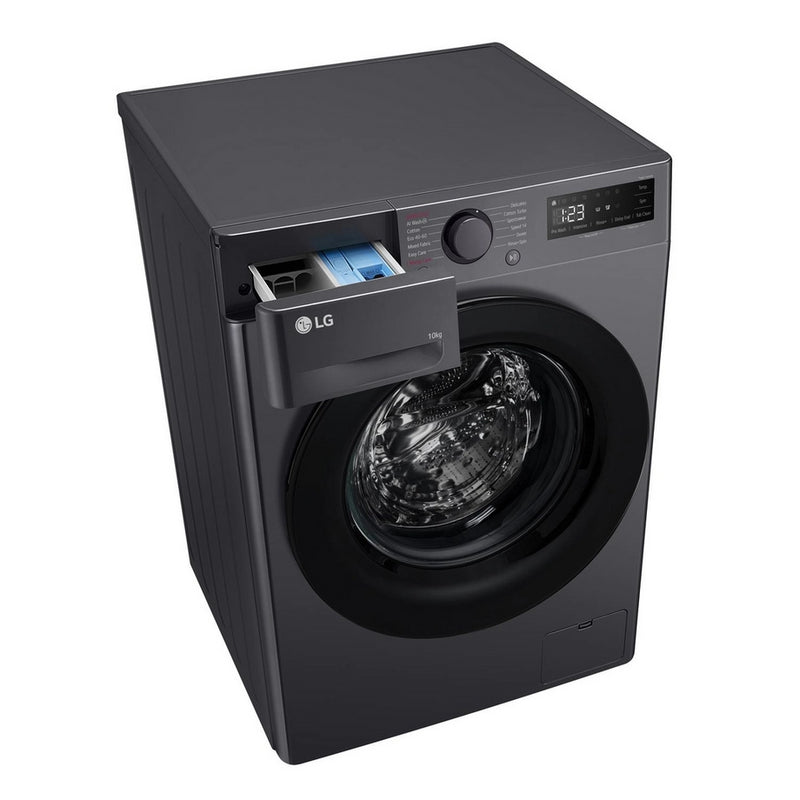 LG F4Y510GBLN1 10kg 1400 Spin Washing Machine - Slate Grey