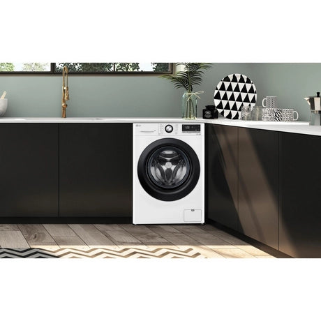 LG F4Y510WBLN1 10kg 1400 Spin Washing Machine - White - Bonus Superstore
