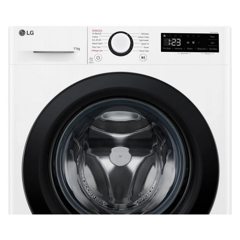 LG F4Y511WBLN1 11kg 1400 Spin Washing Machine - White - Bonus Superstore