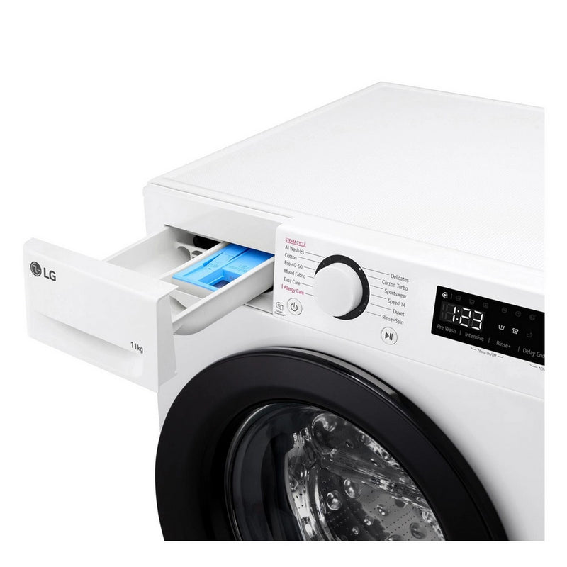 LG F4Y511WBLN1 11kg 1400 Spin Washing Machine - White - Bonus Superstore