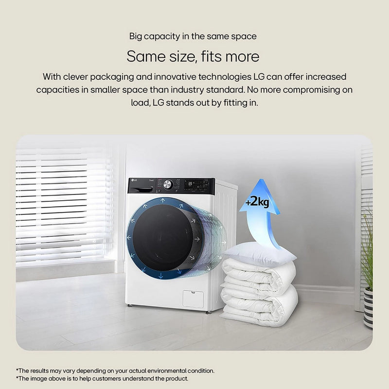 LG F4Y513GBLN1 13kg 1400 Spin Washing Machine - Slate Grey