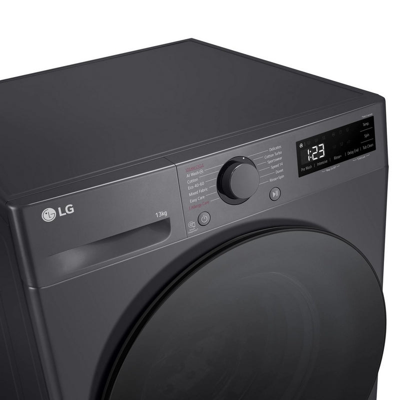 LG F4Y513GBLN1 13kg 1400 Spin Washing Machine - Slate Grey