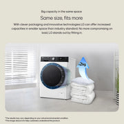 LG F4Y513WWLN1 13kg 1400 Spin Washing Machine - White - Bonus Superstore