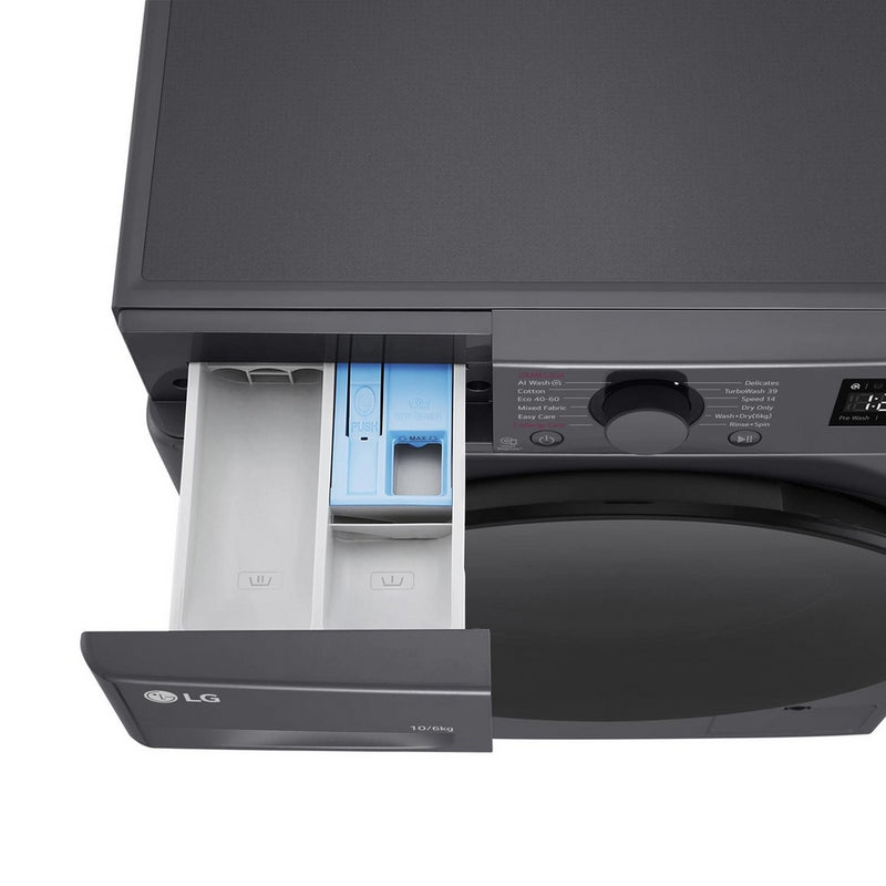 LG FWY706GBTN1 10kg/6kg 1400 Spin Washer Dryer - Slate Grey - Bonus Superstore