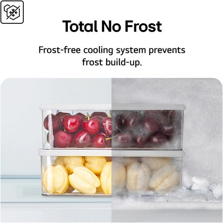 LG GBF3102EEP NatureFRESH 60/40 Fridge Freezer - Matte Black