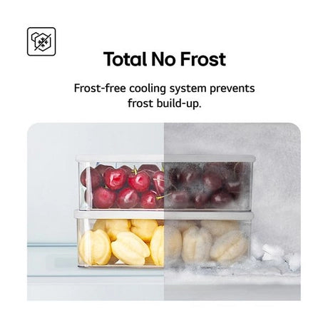 LG NatureFRESH GBV22L0EPY 70/30 Fridge Freezer - Prime Silver