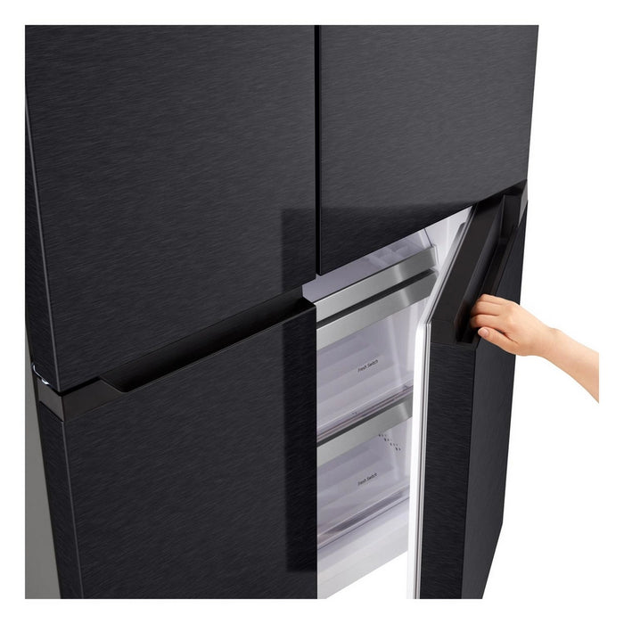 LG GMM42ABBEH No Frost American Fridge Freezer - Matte Black