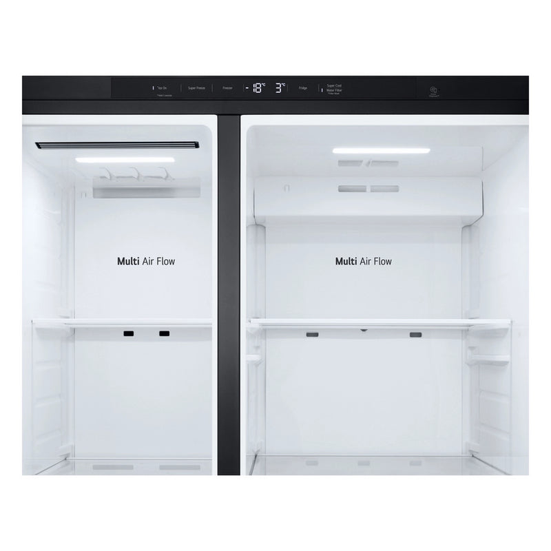 LG GSLC40EPPE 91.3cm 50/50 Total No Frost American Fridge Freezer - Matte Black