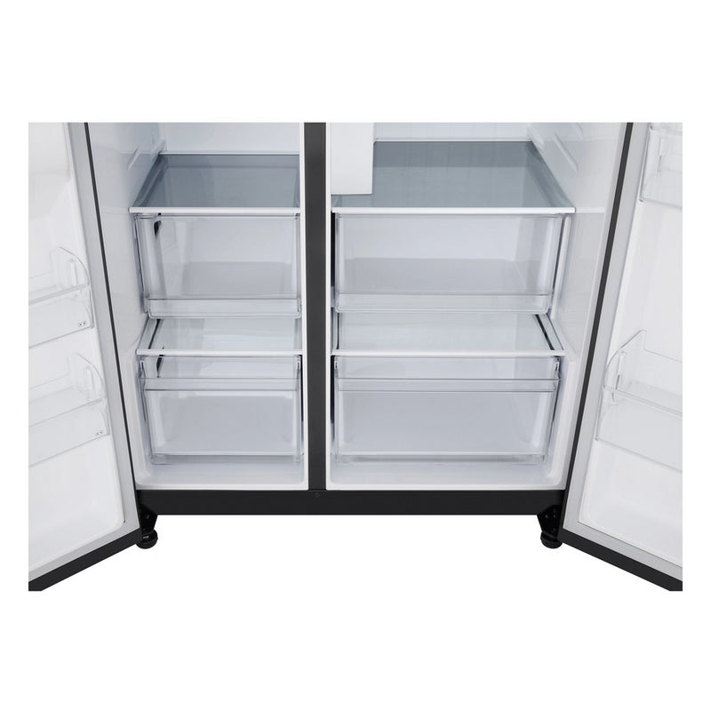 LG GSLC40EPPE 91.3cm 50/50 Total No Frost American Fridge Freezer - Matte Black